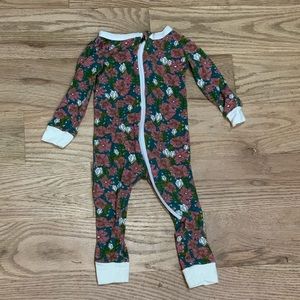 Milkbarn girl zipper pj 6-9 months